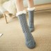 Women Winter Thickening Warm Casual Socks Non  Slip Silicone Middle Tube Socks