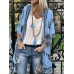 Women Bohemian Print Half Sleeve Loose Kimono Cardigans